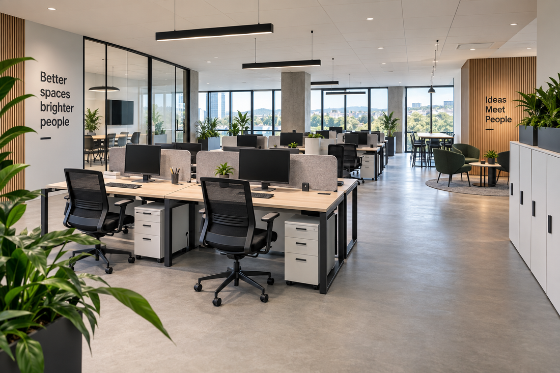Article blog sur Combien de m² prévoir par poste de travail dans des bureaux ?