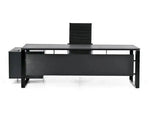 Bureau de direction Velvet noir avec siège