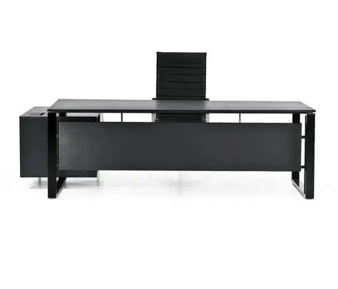 Bureau de direction Velvet noir avec siège
